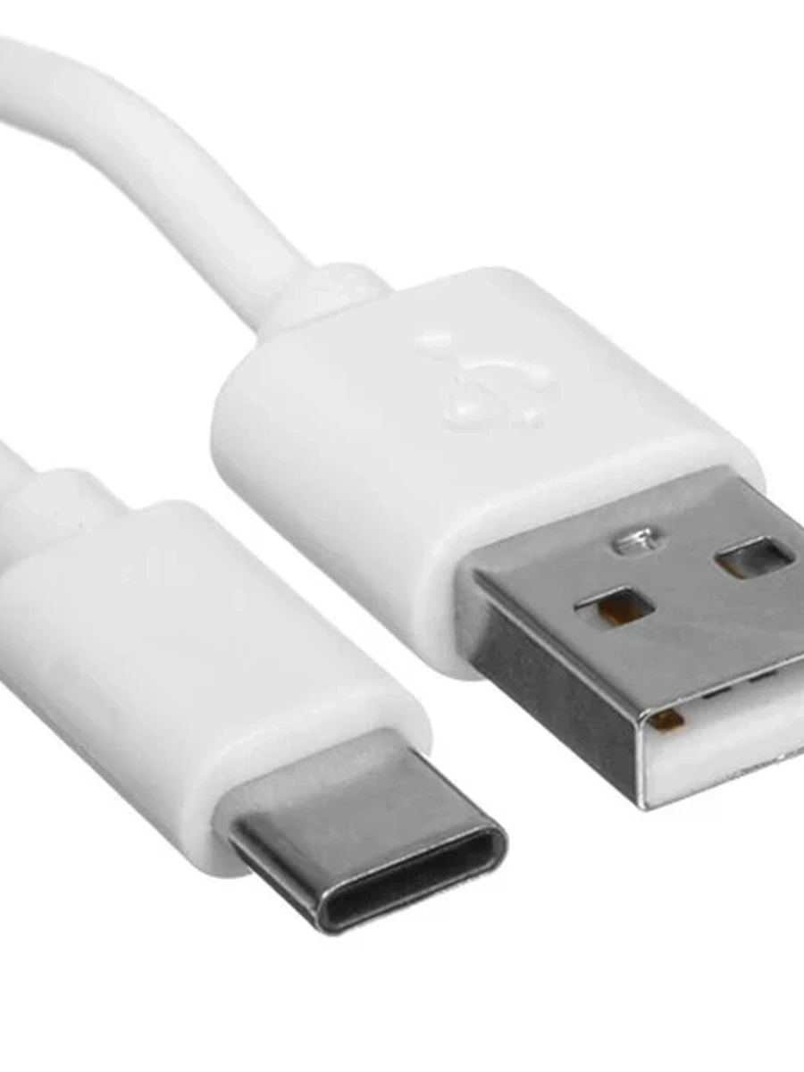 Кабель USB-C - USB 2.0 Aceline ( 1м, 2,1А, Круглый, PVC, PVC/TPE коннекторы, Белый)[FDC2A0PP10RWHC]