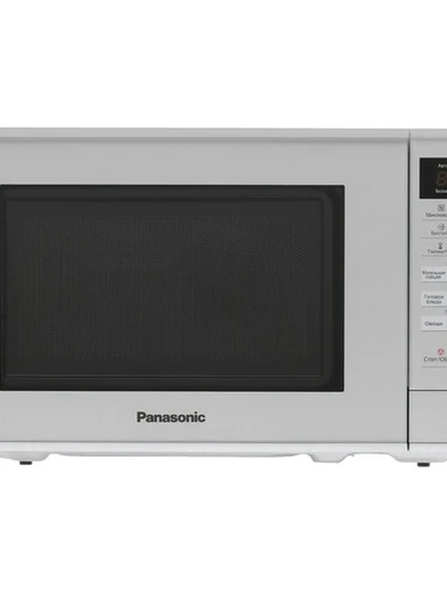 Микроволновая печь Panasonic NN-ST27HMZPE [20 л, 800 Вт, переключатели - сенсор, дисплей, серебристый, серебристый]