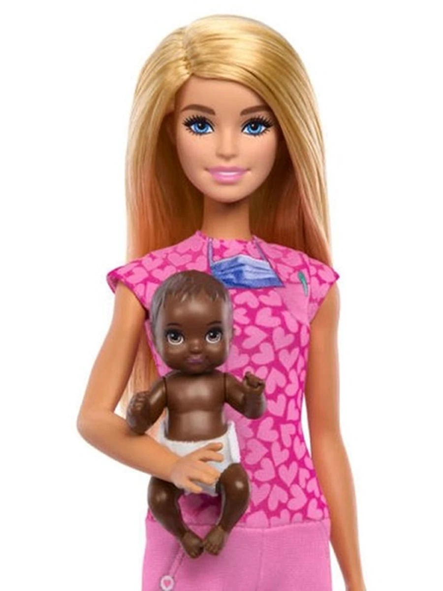 Кукла Barbie Педиатр с Малышом-Пациентом JCR72