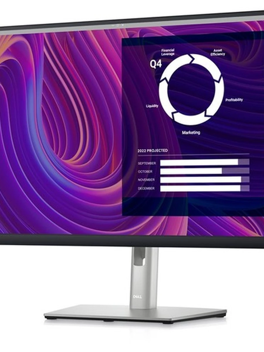 27" Монитор Dell P2723D черный [2560x1440@60 Гц, IPS, LED, 5 мс, 1000:1, 350 Кд/м², 178°/178°, DisplayPort 1.2, HDMI 1.4, USB х4 шт]