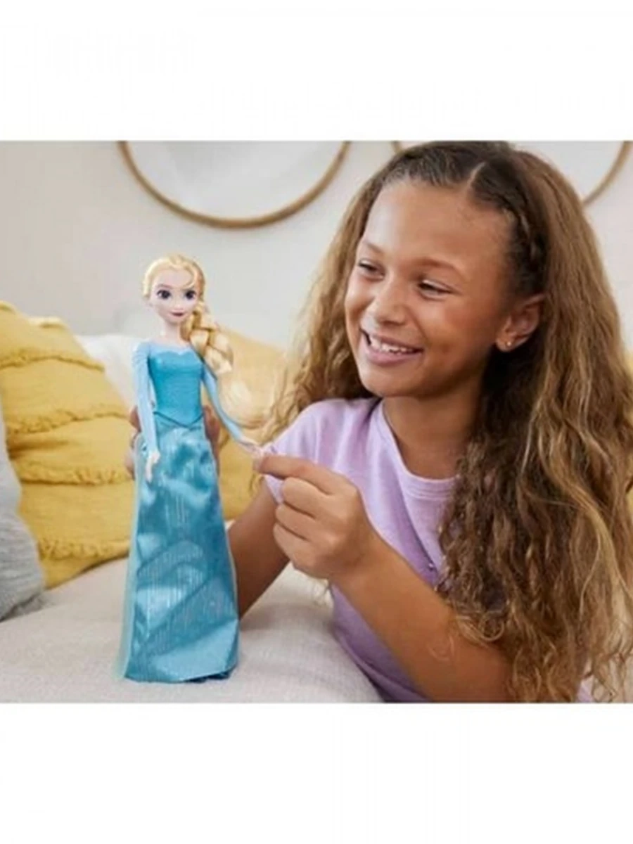 Кукла Холодное сердце Эльза в платье со шлейфом Disney Princess HLW47