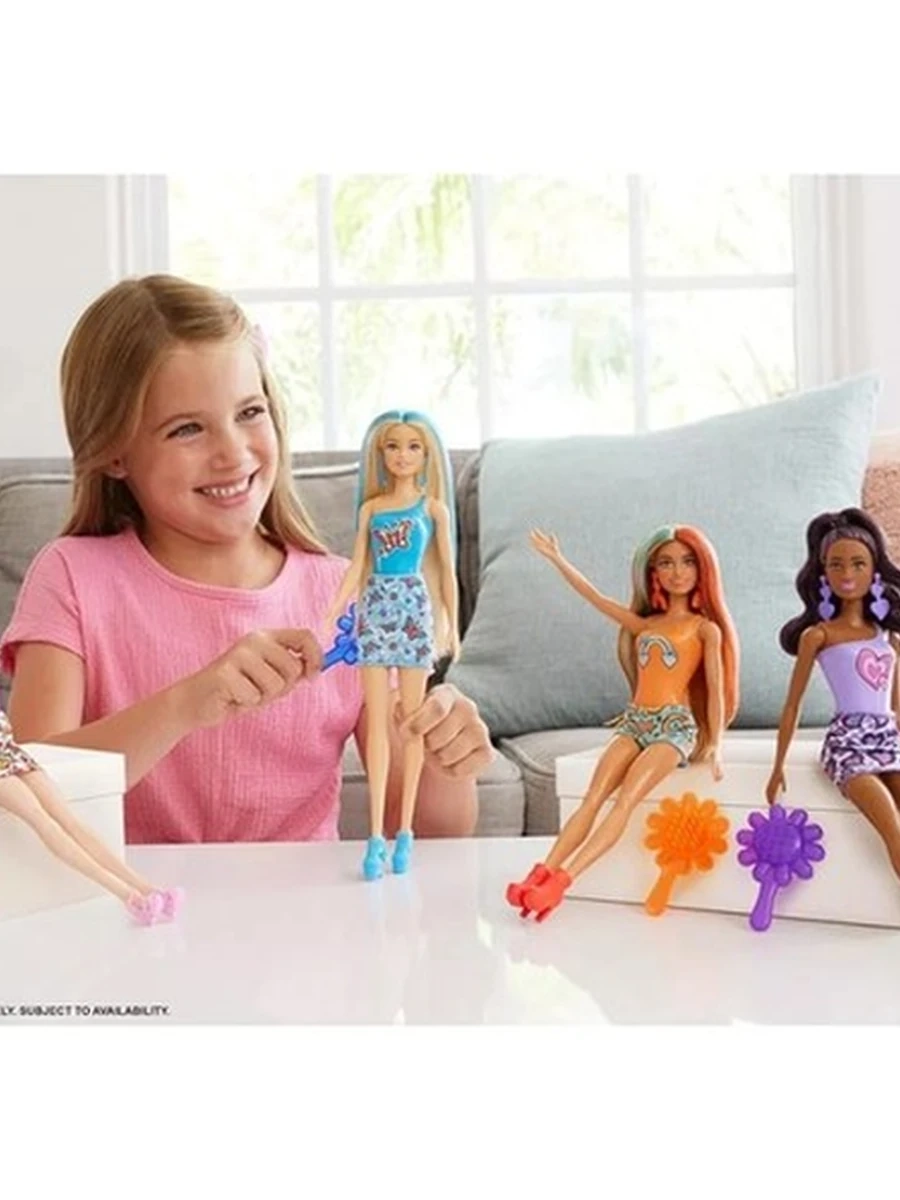 Кукла-сюрприз Barbie Цветное перевоплощение в ассотименте HRK06