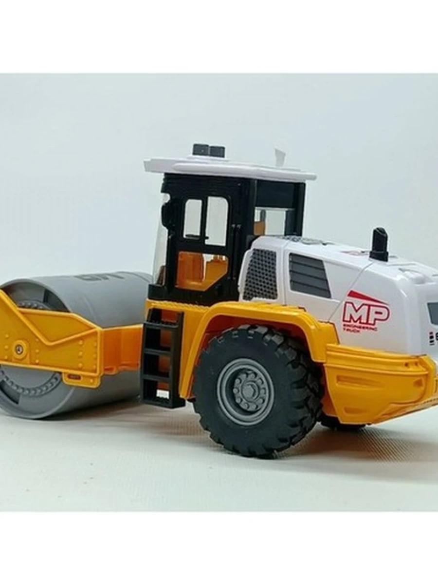JS129B-1 Игрушечный дорожный каток 1:16 с трением светом и музыкой №3