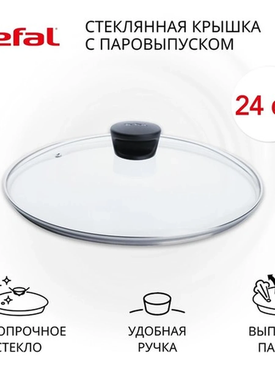 Крышка стеклянная TEFAL 04240724 (d24)