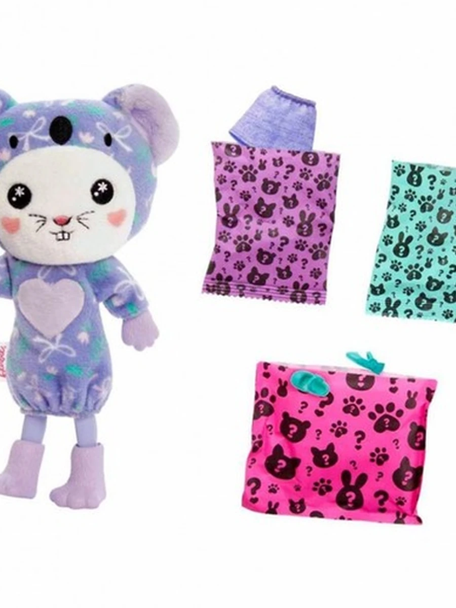 Кукла Barbie Cutie Reveal Chelsea в костюме кролика-коалы с 6 сюрпризами HRK31