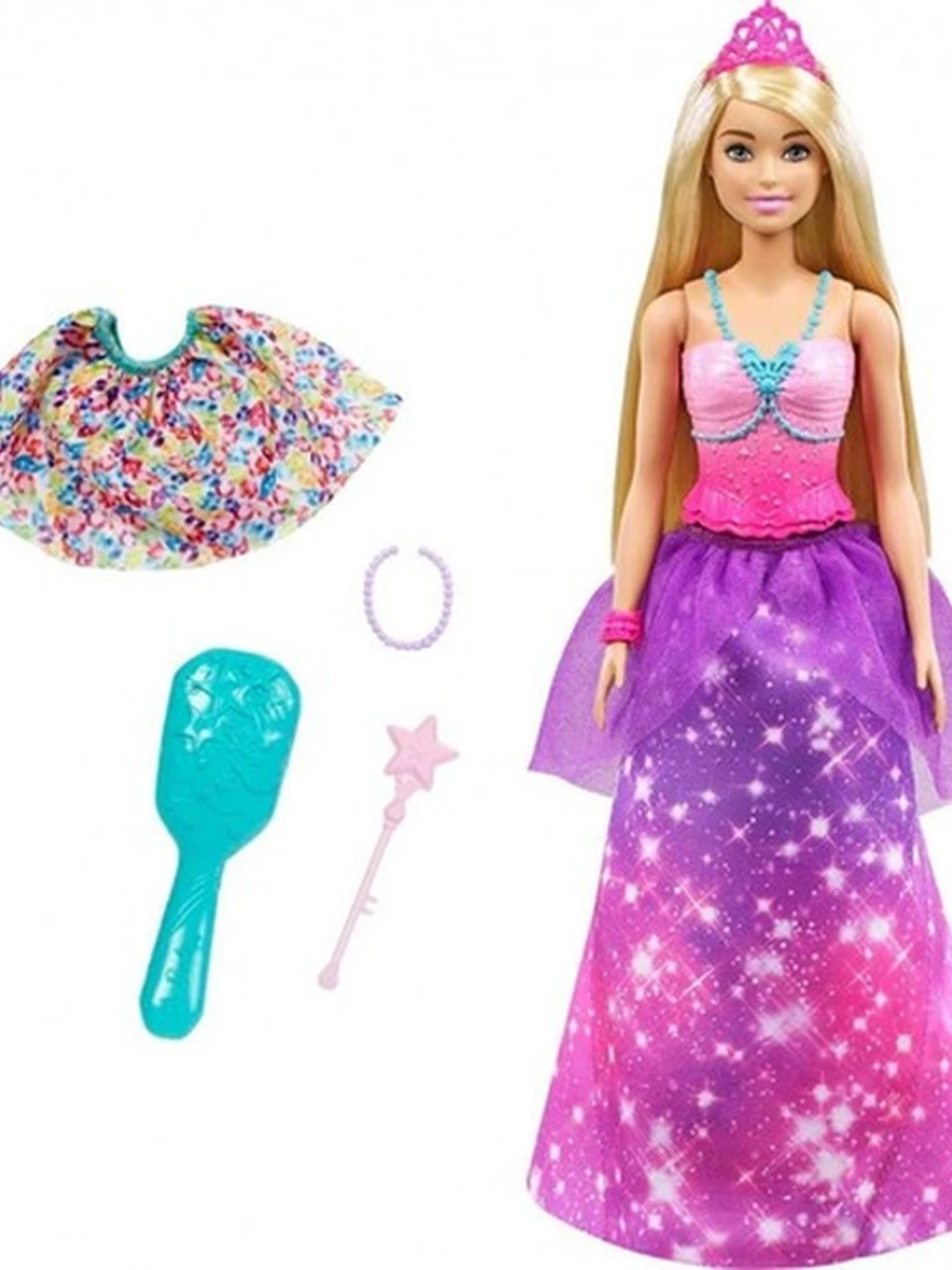 Кукла Barbie & Ken Dreamtopia 2 в 1 Принцесса GTF92 Mattel