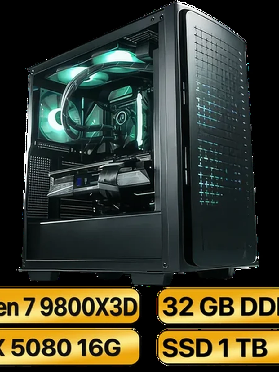 Игровой Компьютер RYZEN 7 9800X3D + RTX5080  16GB