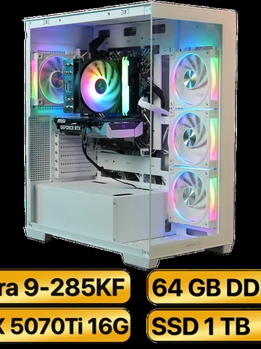 Игровой Компьютер Ultra 9 285KF + RTX5070Ti  (16GB) GDDR7