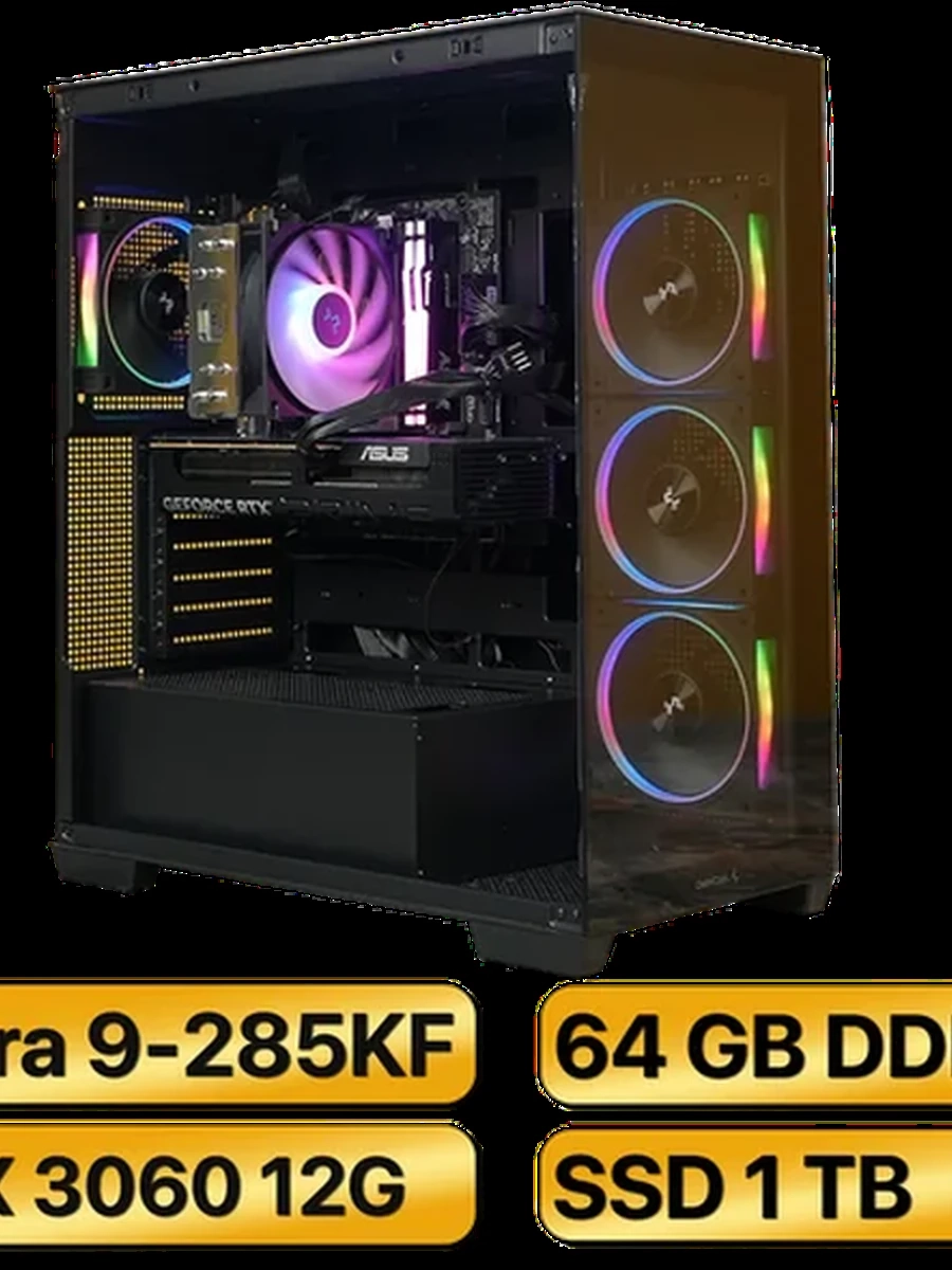 Игровой Компьютер Ultra 9 285KF + RTX3060  12GB GDDR6