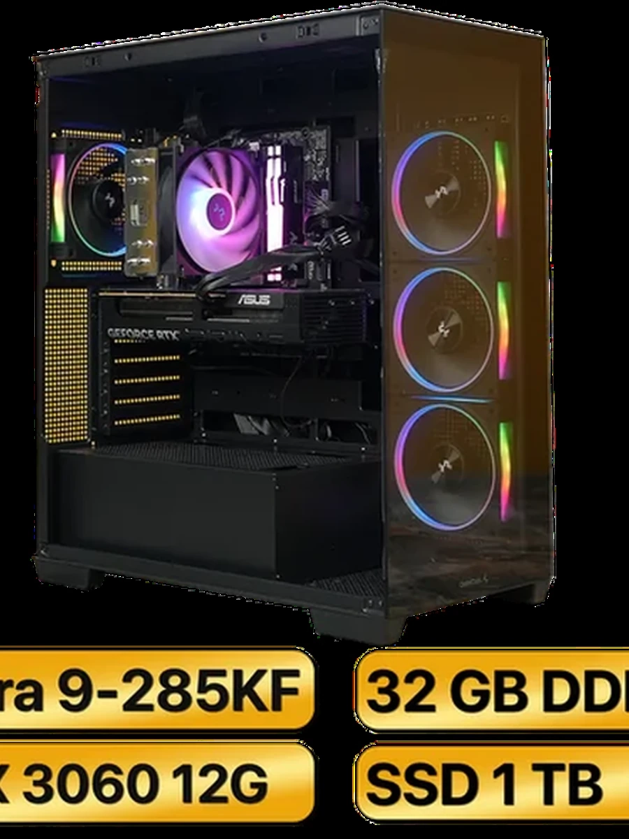 Игровой Компьютер Ultra 9 285KF + RTX3060  12GB GDDR6