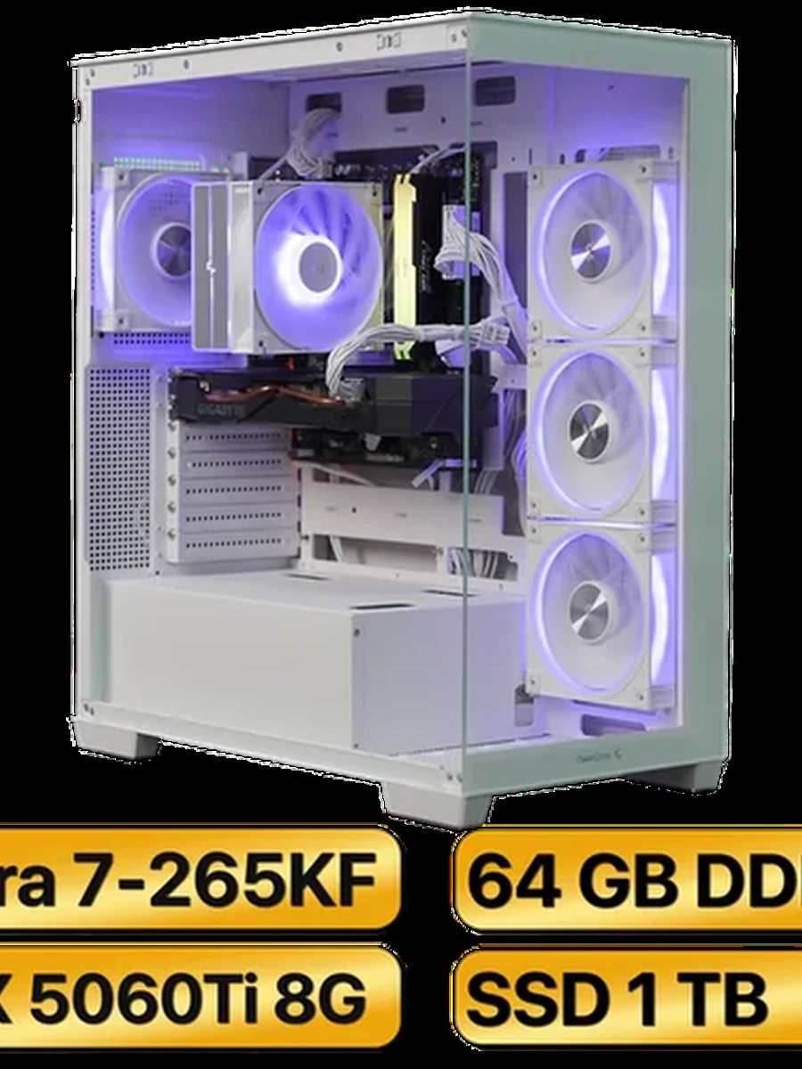 Игровой Компьютер Ultra 7-265KF + RTX5060Ti  (8GB) GDDR7