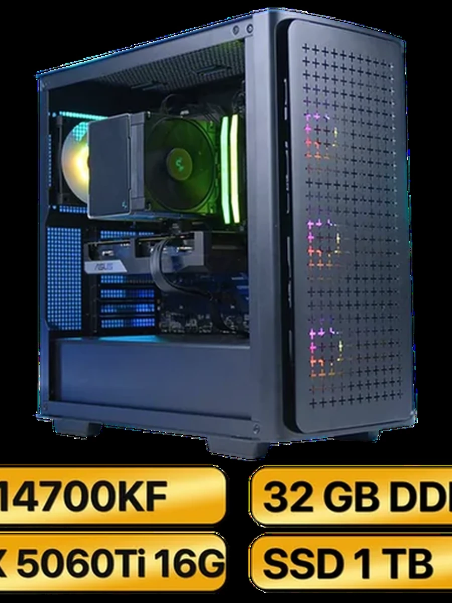 Игровой Компьютер  i7-14700KF + RTX5060Ti  (16GB) GDDR7