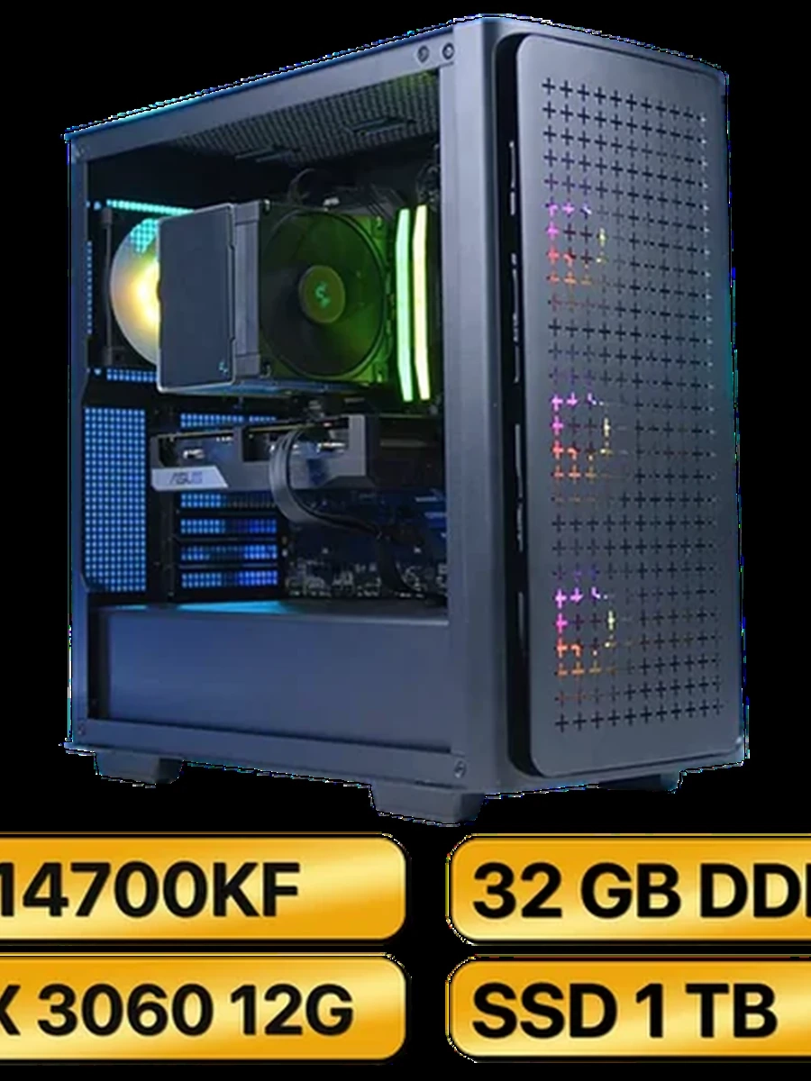 Игровой Компьютер   i7-14700KF + RTX3060  12GB GDDR6