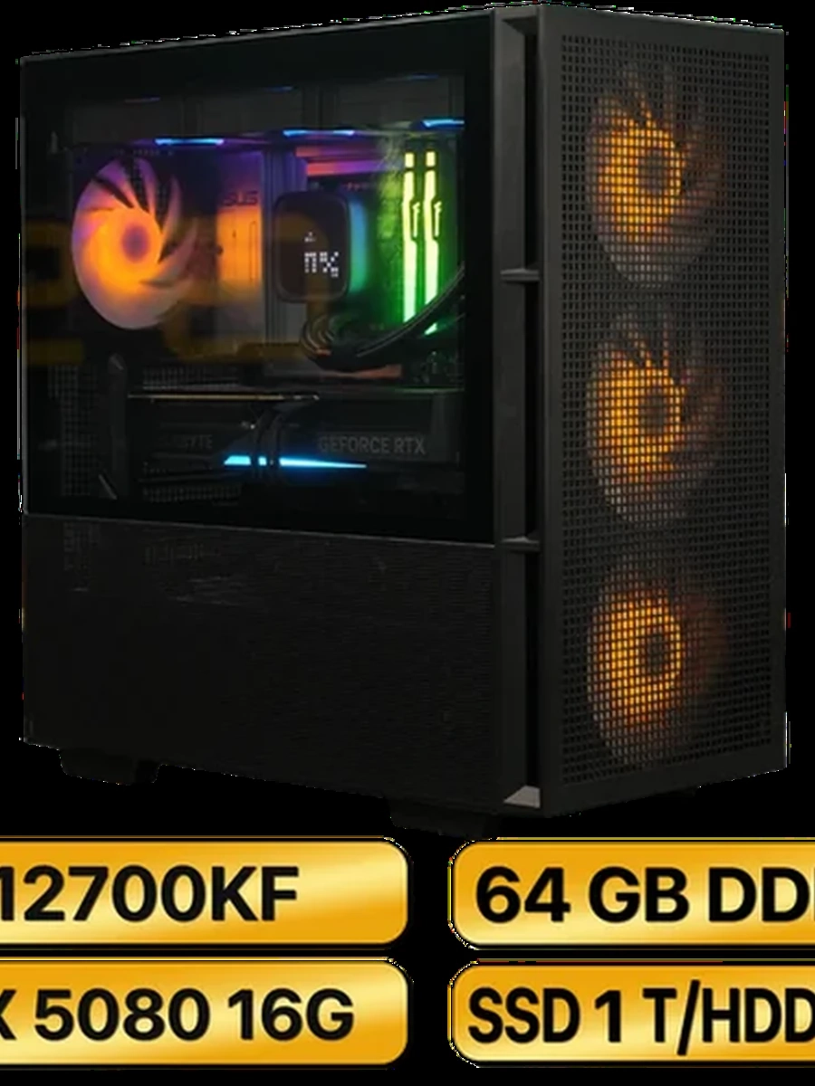 Игровой Компьютер  i7-12700KF +  RTX5080  16GB