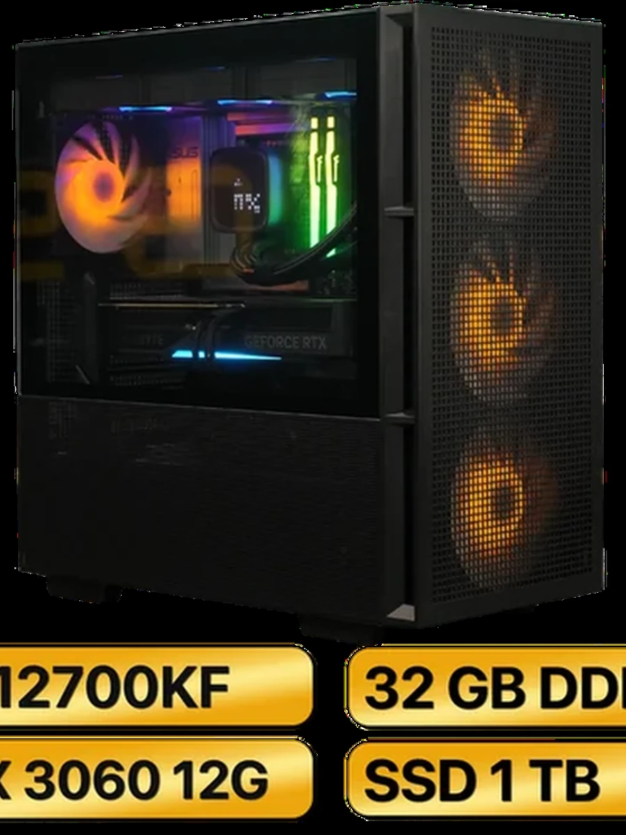 Игровой Компьютер  i7-12700KF + RTX3060  12GB GDDR6