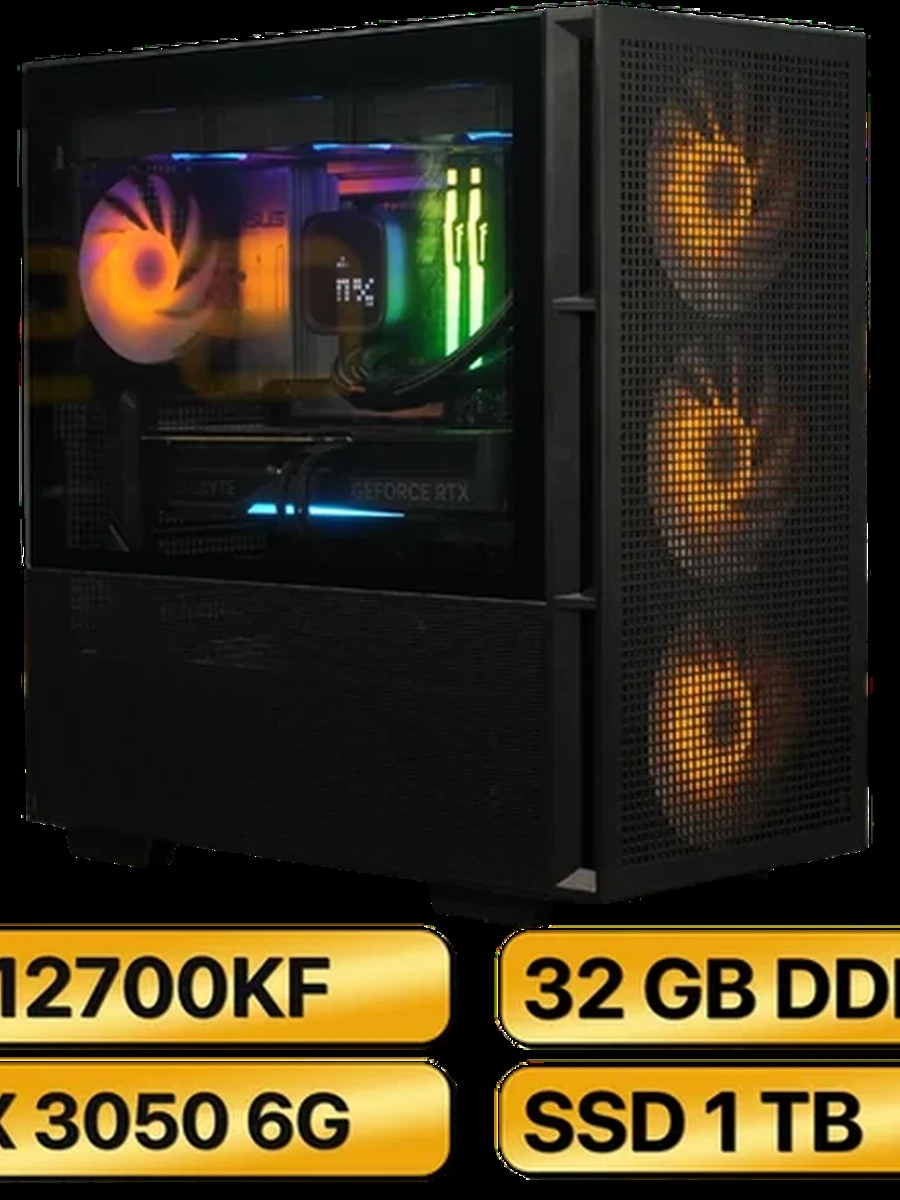Игровой Компьютер  i7-12700KF + RTX 3050 6GB