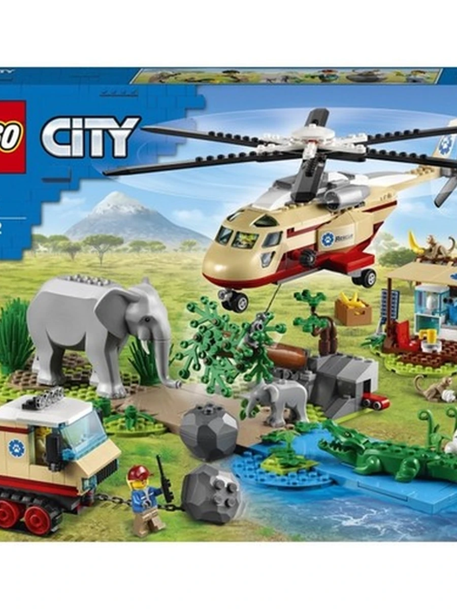 Конструктор Lego City 60302 Операция по спасению зверей