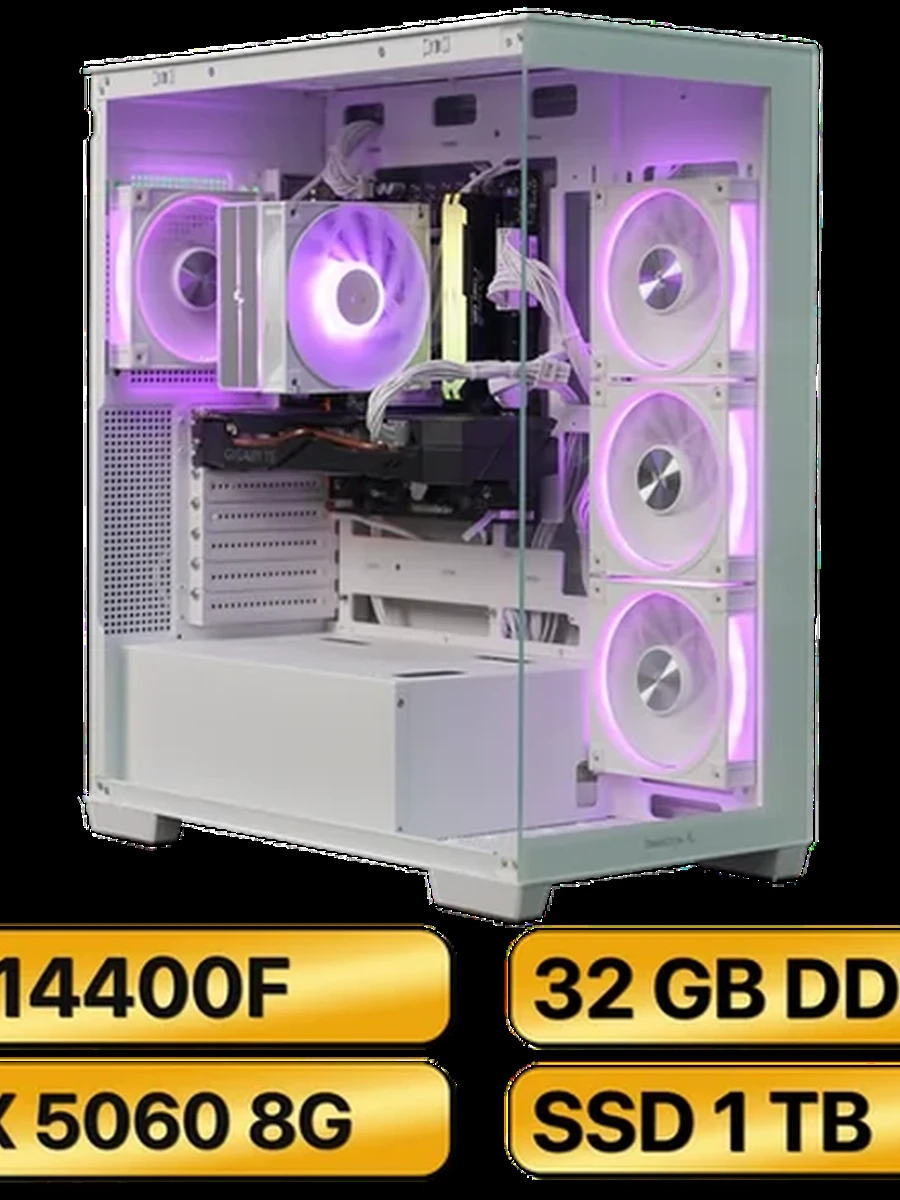 Игровой Компьютер i5-14400F +  RTX5060  (8GB) GDDR7