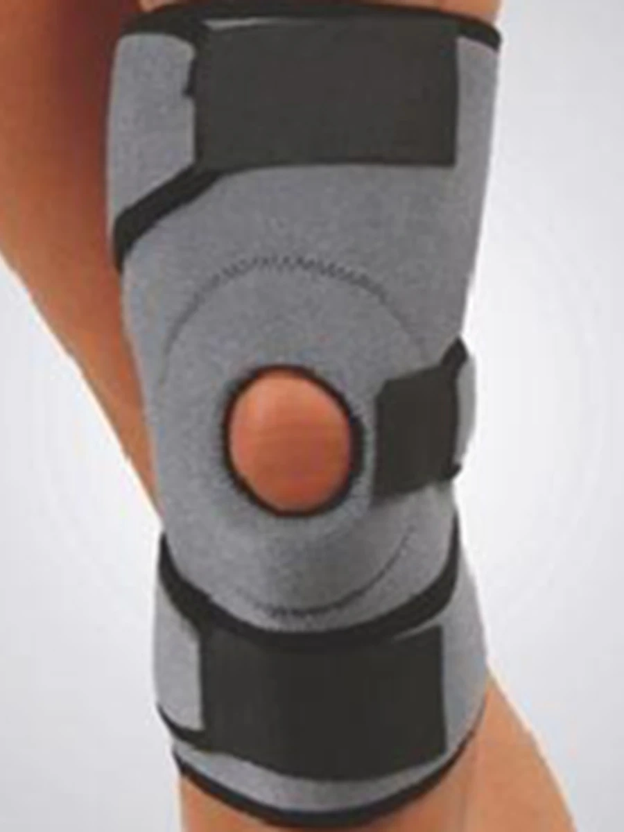 ERSA 202                                      Наколенник  с отверстием для чашечки и боковыми гибкими вставками.