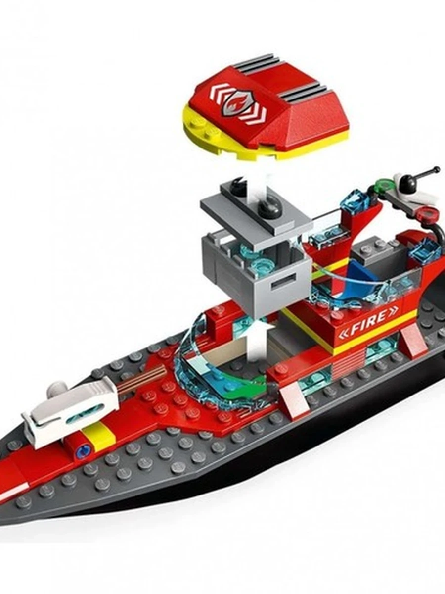 Конструктор Lego 60373 Город Пожарная лодка