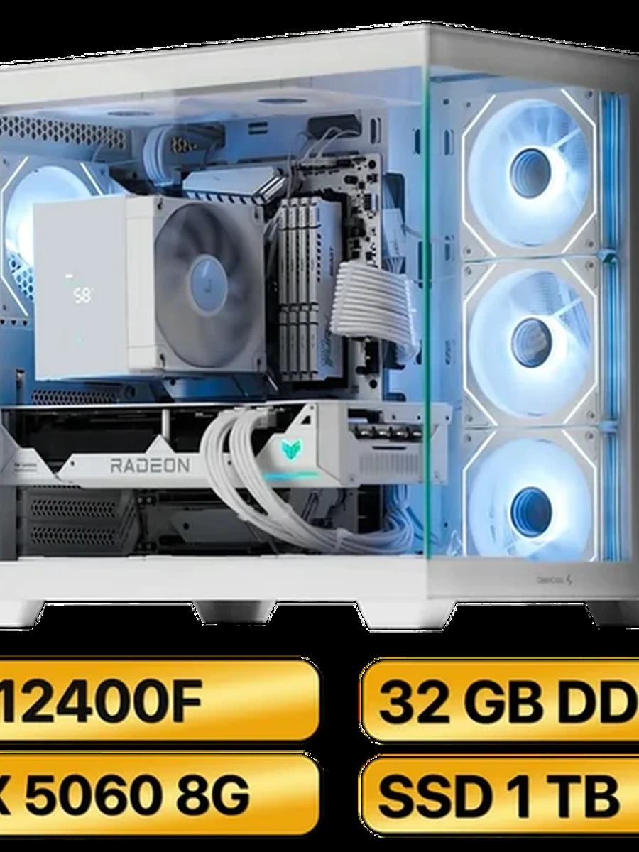 Игровой Компьютер i5-12400F +  RTX 5060 (8GB) GDDR7