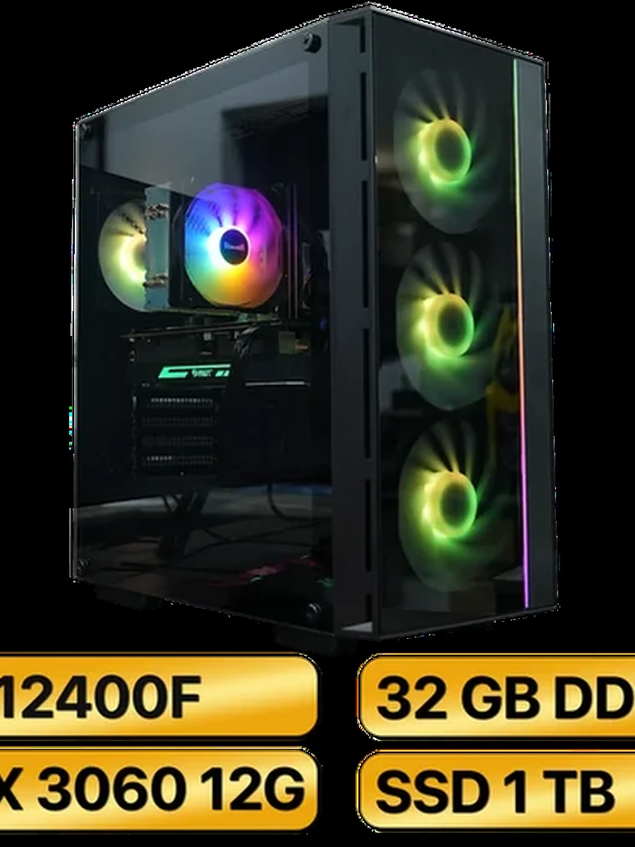 Игровой Компьютер i5-12400F +  RTX 3060 12GB GDDR6