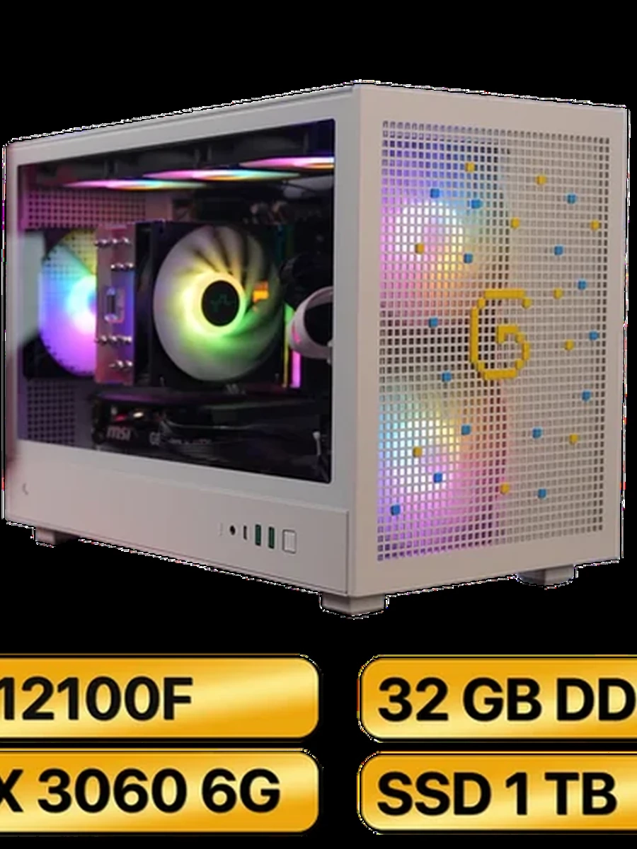 Игровой Компьютер i3-12100F +  RTX 3060 12GB GDDR6