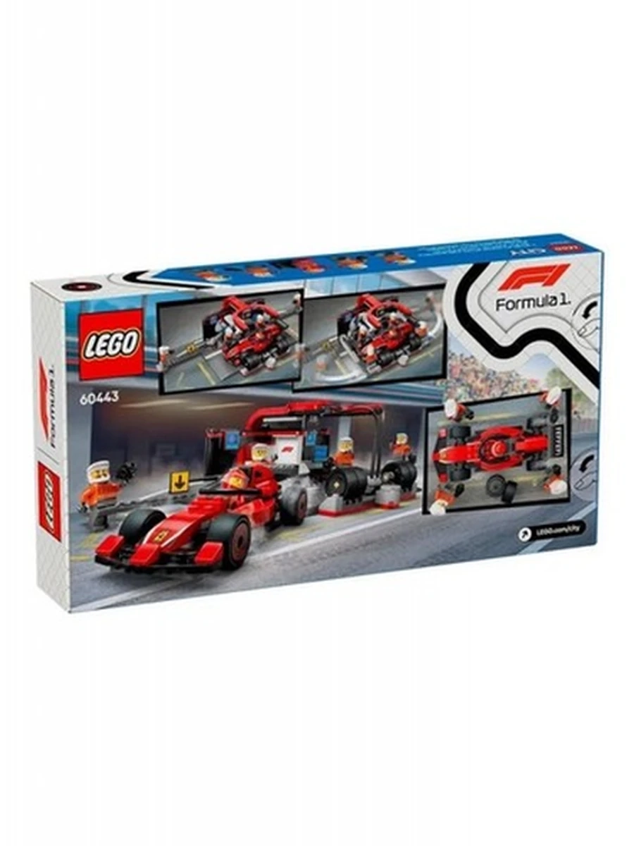 Конструктор Lego 60443 Город Пит-стоп F1® с болидом Ferrari
