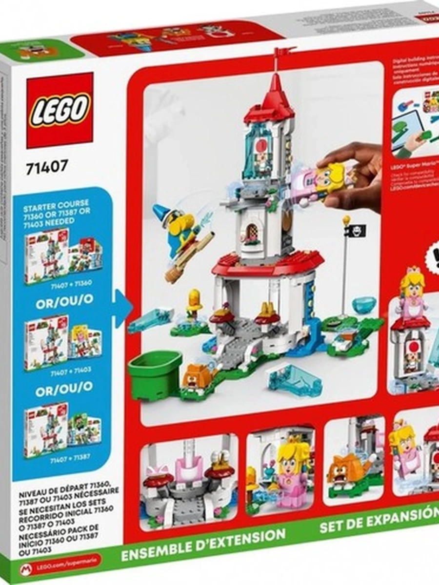 Конструктор Lego Super Mario 71407 Наряд Пич-кошки и Ледяная башня