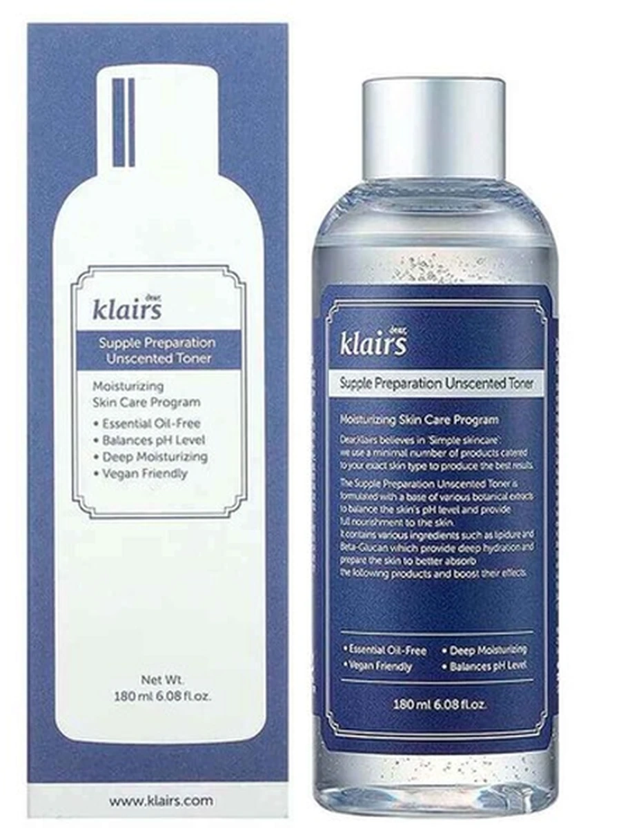 Supple preparation unscented toner