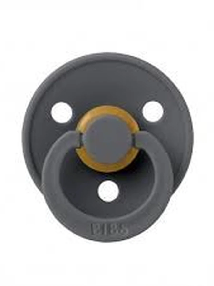 200221 Пустышка латексная BIBS Colour - Iron, 6+ мес.