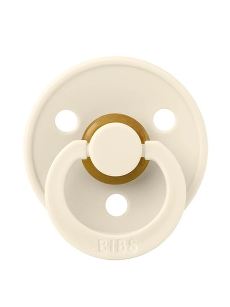 100216 Пустышка латексная BIBS Colour - Ivory, 0+ мес