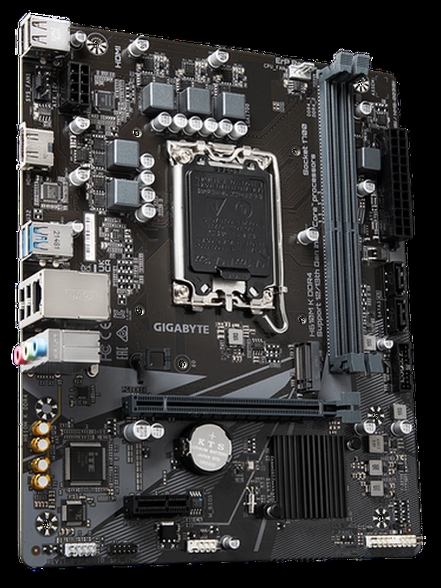 Материнская плата GIGABYTE H610M K DDR4 [LGA 1700, Intel H610, 2xDDR4-3200 МГц, 1xPCI-Ex16, 1xM.2, Micro-ATX]