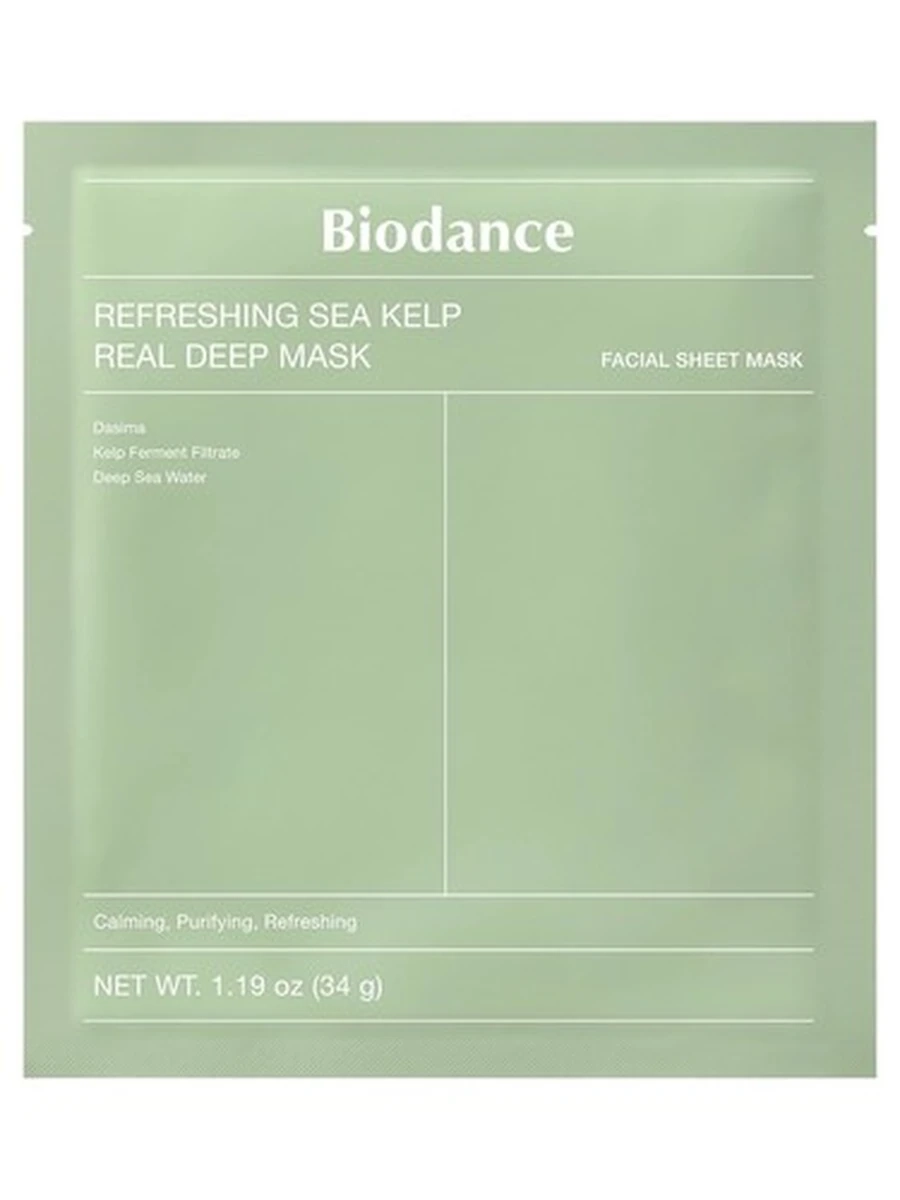 Biodance refreshing sea kelp real deep mask