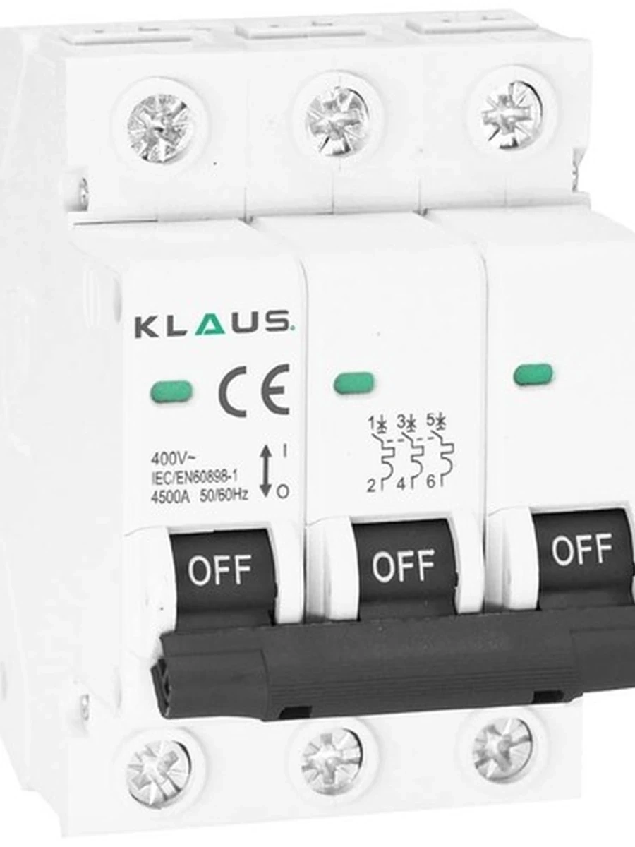 Выключатель автоматический klaus c 100a-3p, 6ka ke403100