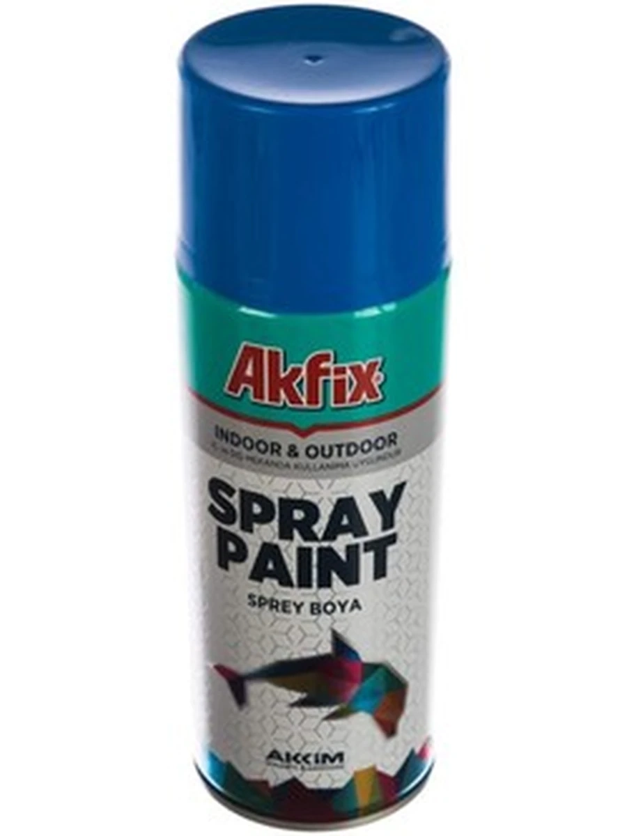 Краска аэрозольная Akfix глянцевая синяя 400мл sp423031