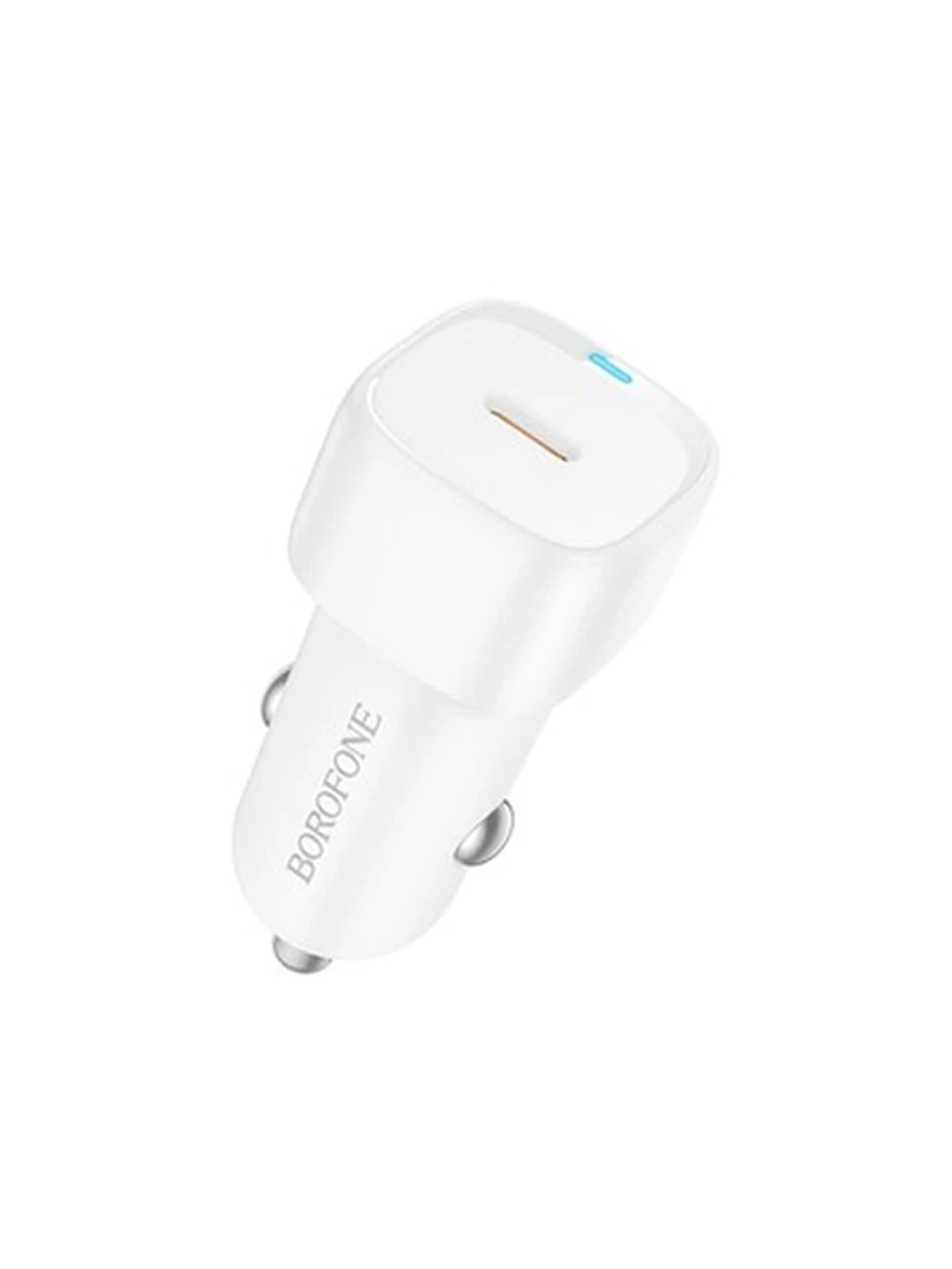 Авто адаптеры BOROFONE BBZ34A Cloud single port PD20W car charger (White)