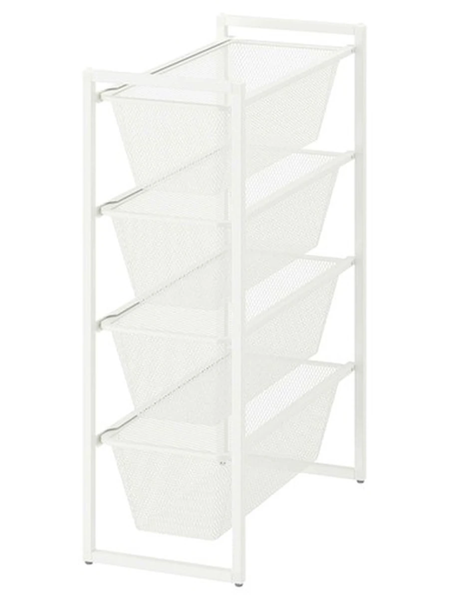 Комбинация д/хранения, мелкая сетка, белый 25x51x70 см ЙОНАКСЕЛЬ