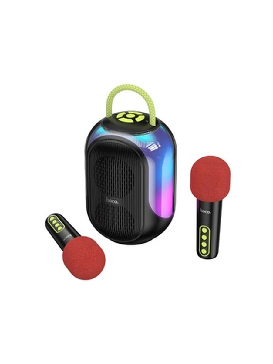 Колонки HOCO DS68 Cool RGB BT speaker with two microphones (White)