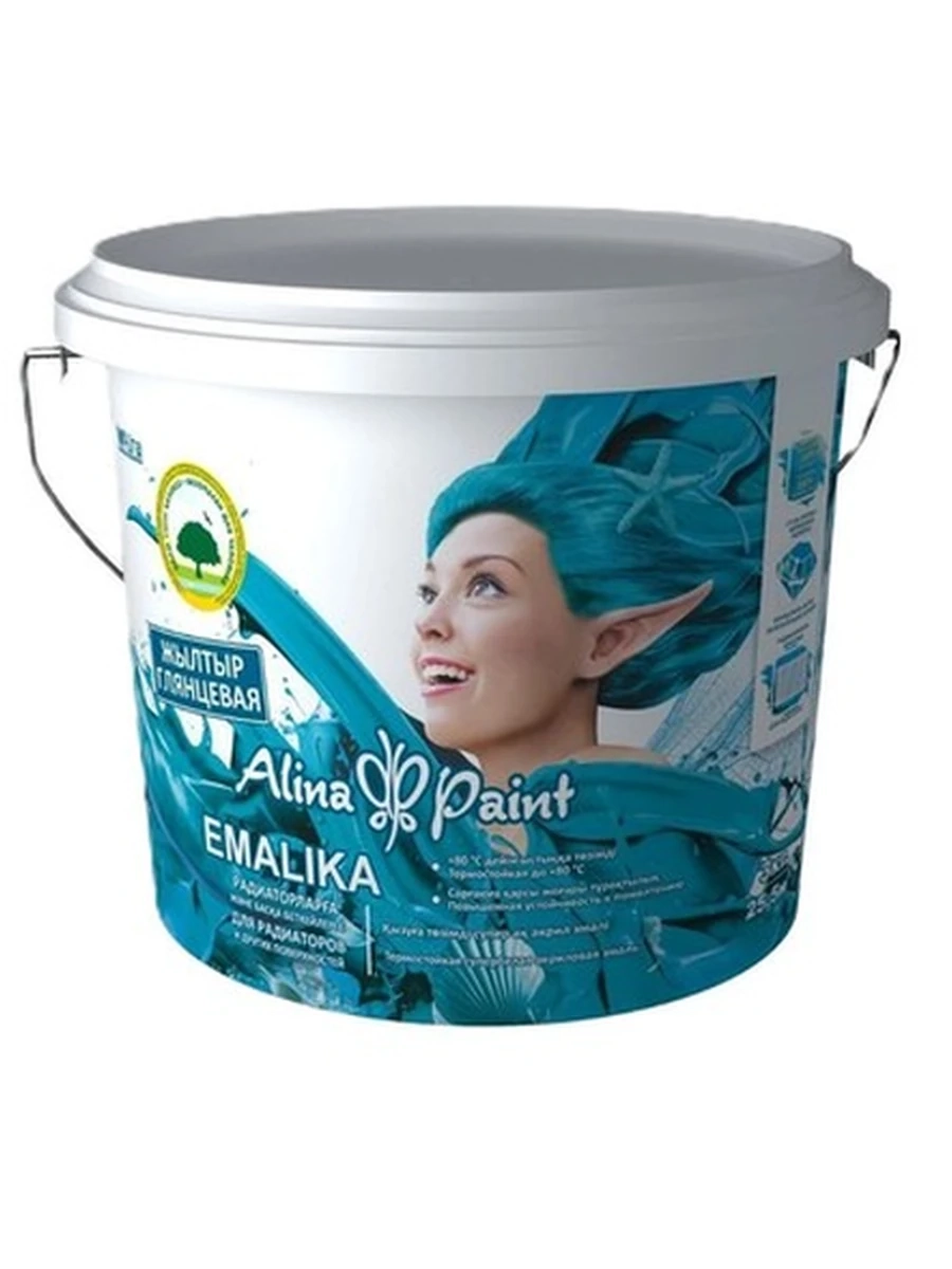 Эмаль акриловая, Alina paint emalika new, 3 кг (на водной основе, всесезонная)