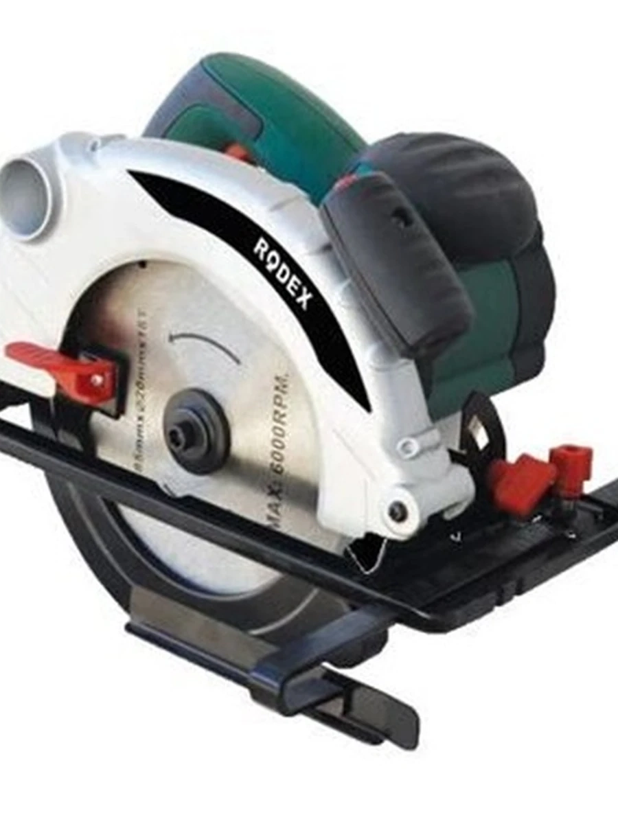 Пила циркулярная rodex с лазером 185мм 1300w rdx382