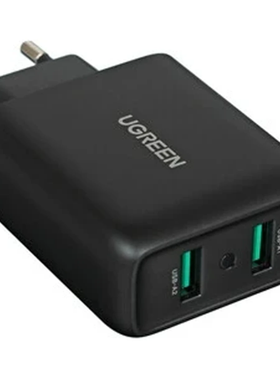 СЗУ Ugreen CD161 [36W,2xUSB, QC,черный]