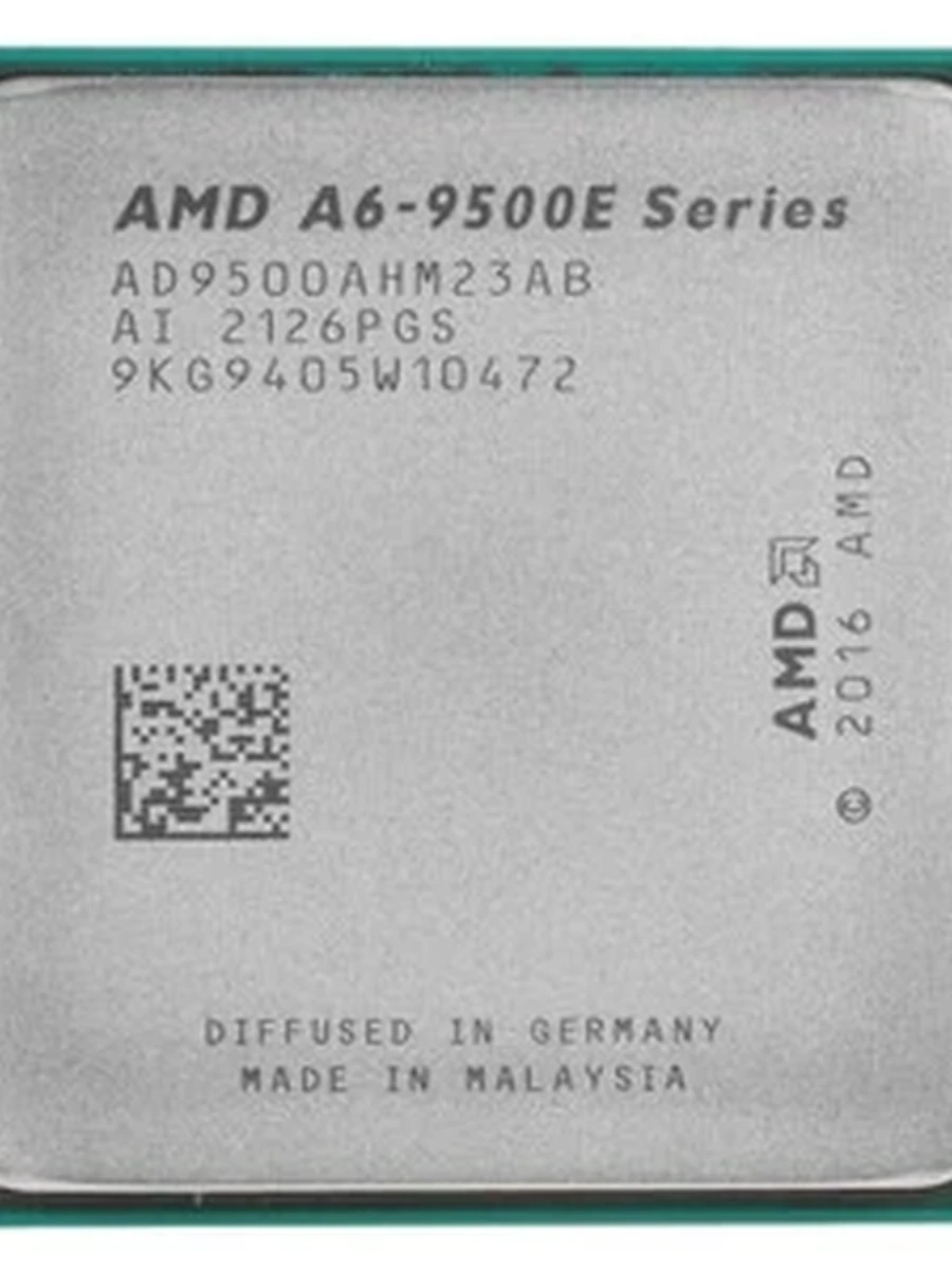 Процессор AMD  A6-9500E 3.0/3.4GHz, 2C/2T, 1Mb L2, DDR4-2400, GPU Radeon R5, TDP-35W, AM4, OEM [AD9500AHM23AB] EU/CN