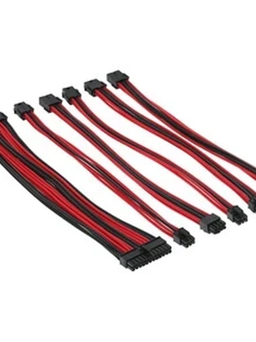 Набор кабелей ARDOR Gaming Power Set – Red/Black [ZPS-RB-01]