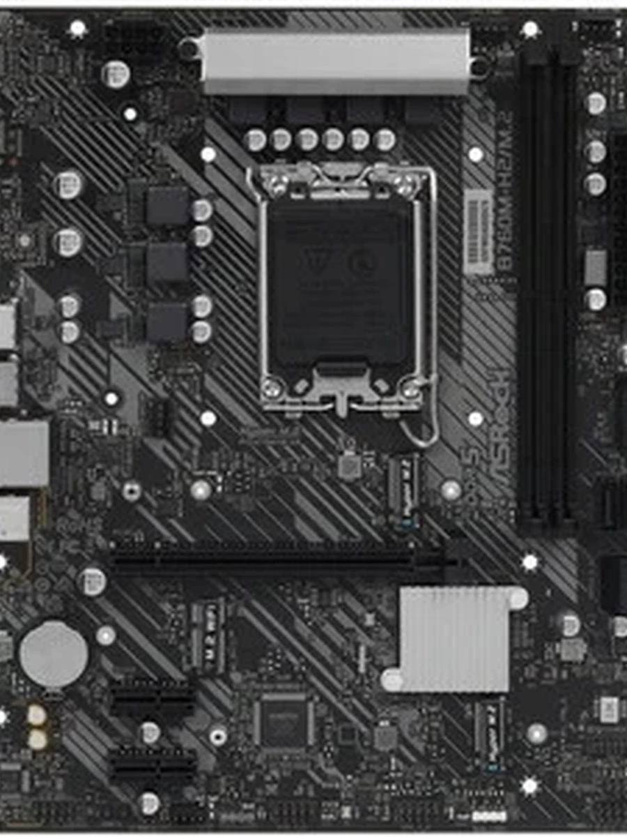 Плата ASRock LGA1700 B760 B760M-H2/M.2 2xDDR5 PCI-Ex16 HDMI SATA3 2xM2 USB3.2 Gen1 mATX