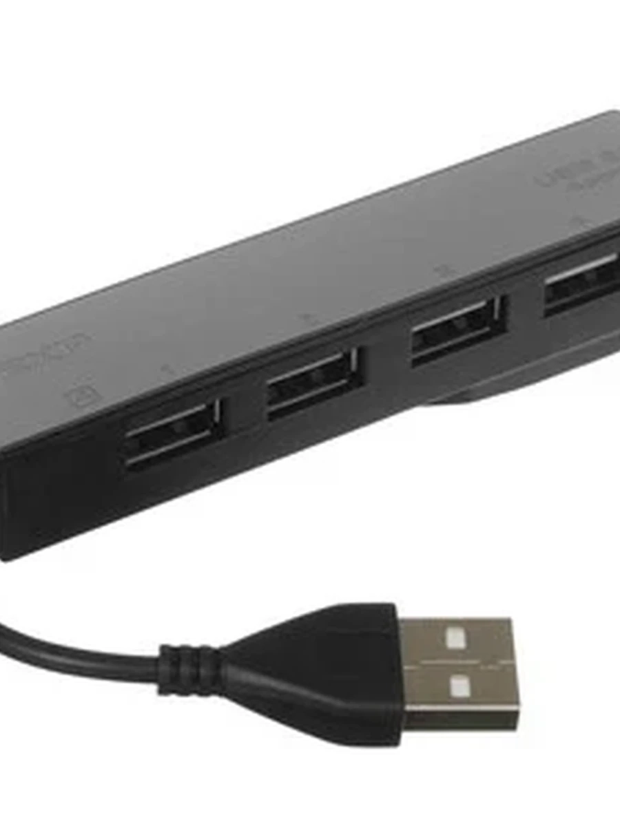 USB-разветвитель DEXP (BT4-03) [2.0, 4-Port, Черный]