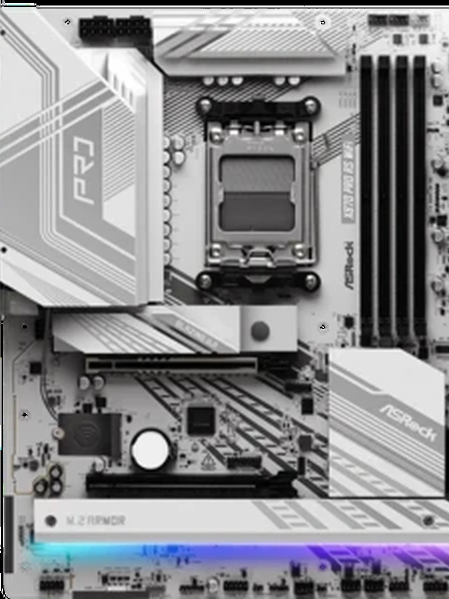 Плата ASRock AM5 X870 X870 PRO RS WIFI 4xDDR5 PCI-Ex16 Gen5 HDMI 4xSATA3 3xM2 (1xGen5) 2xUSB4 WIFI7 ATX
