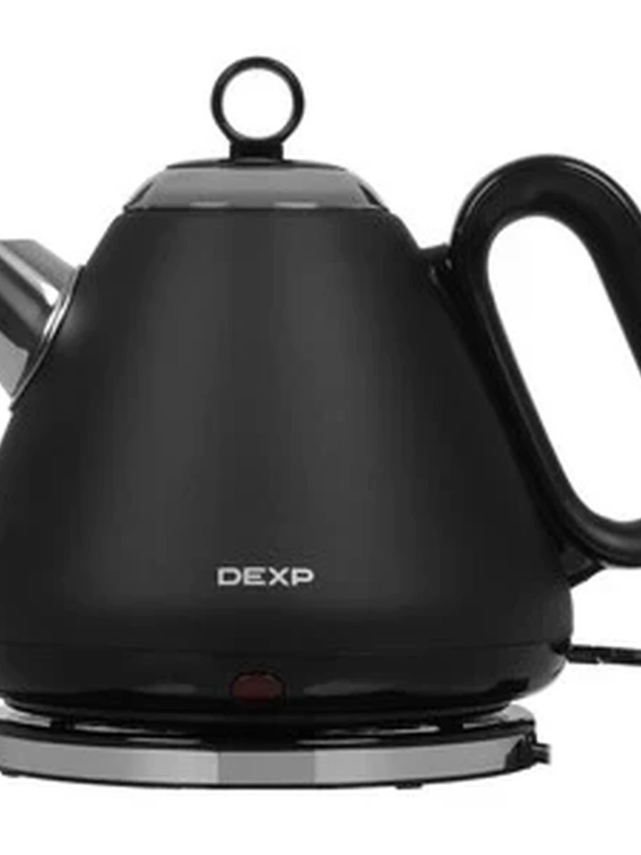 Электрочайник DEXP DEK-07MP [1,7л, 2000Вт, металл/пластик, фильтр, груша, черный]