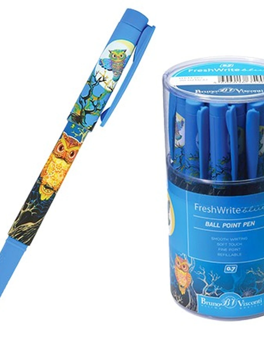 РУЧКА "FreshWrite" ШАРИКОВАЯ, 0.7 ММ, СИНЯЯ