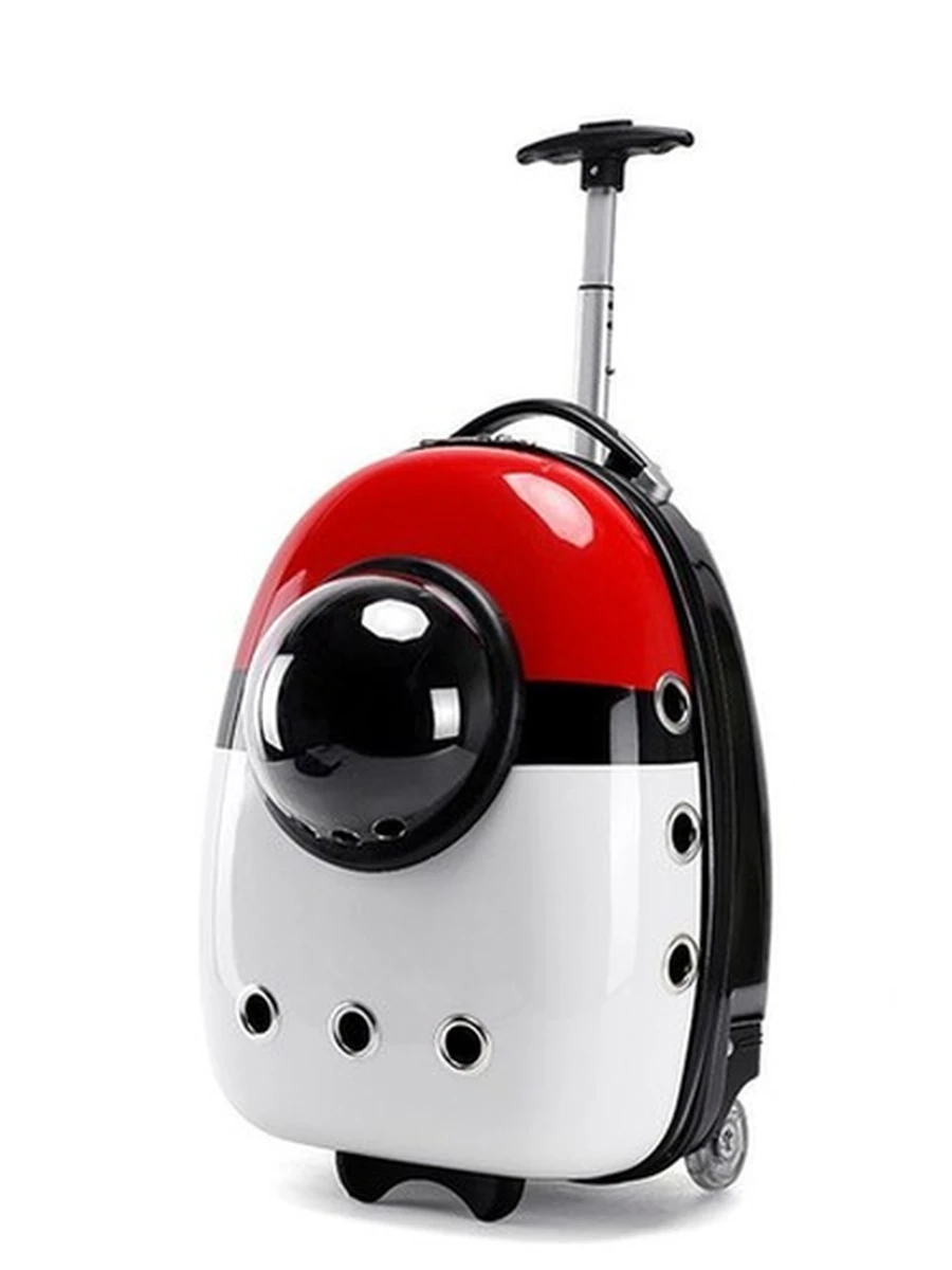 Рюкзак-переноска LOFFEPET XB-N298 тяговый стержень, красно-белый 30*20*42/XB-N298/ (ЭлЧин)